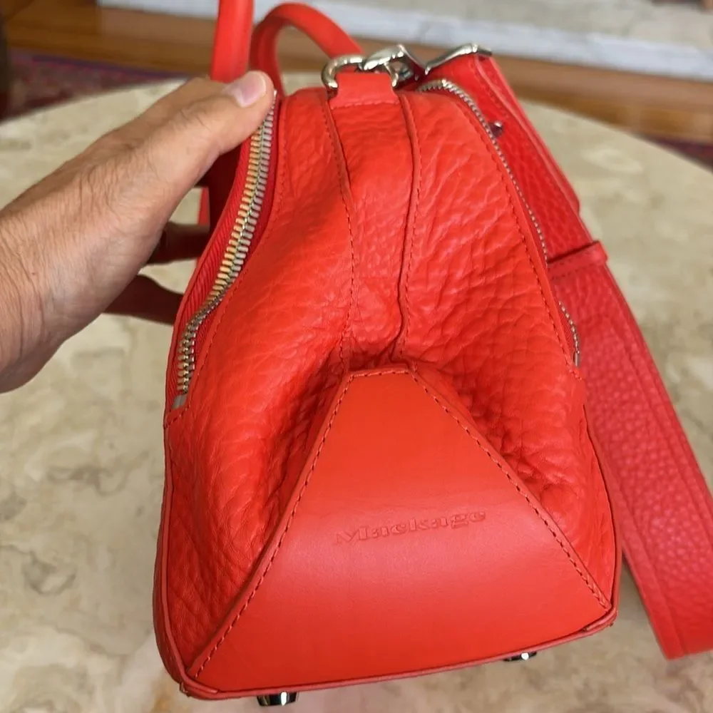 Mackage DEVA Leather & Suede Satchel Shoulder Bag - Picture 10 of 15